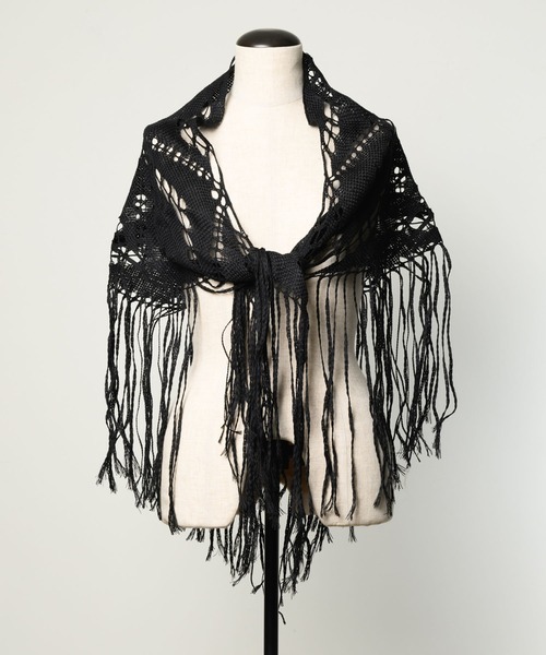 ＜ASAUCE MELER＞TRIANGLE LACE ストール conte ASAUCE MELER（アソースメレ） ストール マフラー 「ASAUCE MELER
