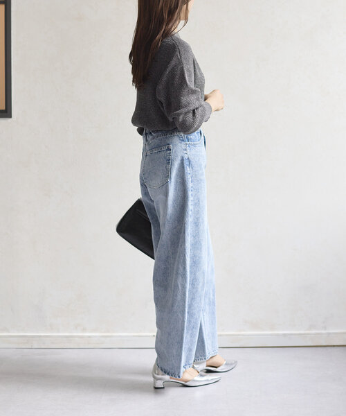 Thevon パンツ バレルデニムパンツ レディース : ZOZOTOWN Yahoo