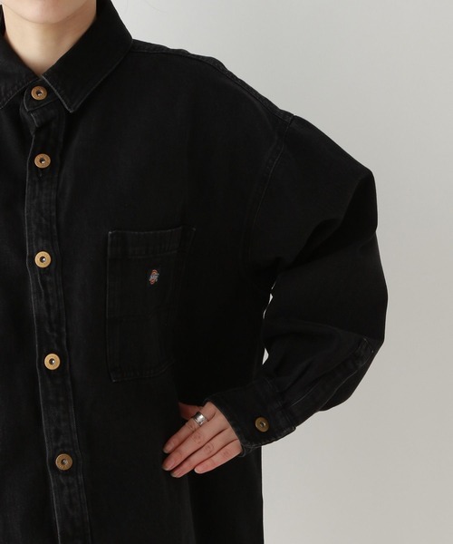 ブラウス シャツ DICKIES/ディッキーズ デニムルーズシャツ レディース Dickies ブラウス シャツ DICKIES/ディッキーズ デニムルーズ