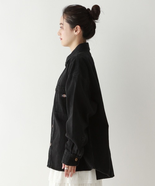ブラウス シャツ DICKIES/ディッキーズ デニムルーズシャツ レディース Dickies ブラウス シャツ DICKIES/ディッキーズ デニムルーズ