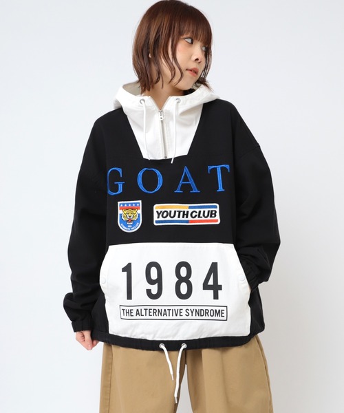パーカー B2873 バイカラーチームフーディー レディース