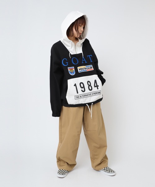 RNA（アールエヌエー） パーカー B2873 バイカラーチームフーディー