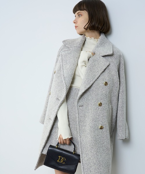 DEICY（デイシー） ピーコート pコート ヘリンボーンWボタンコート