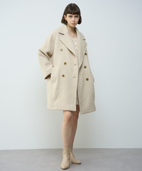 DEICY（デイシー） ピーコート pコート ヘリンボーンWボタンコート