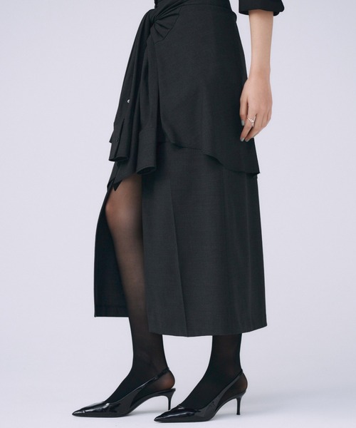 JOSE MOON スカート SHIRT LAYERD SKIRT/シャツレイヤード