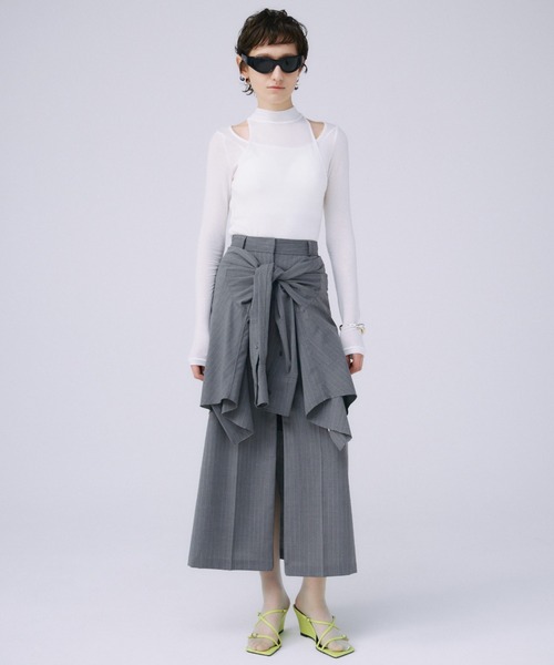 JOSE MOON スカート SHIRT LAYERD SKIRT/シャツレイヤード