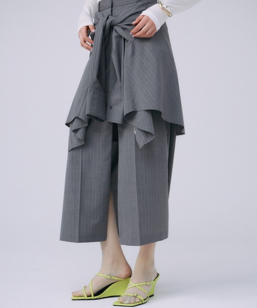 JOSE MOON スカート SHIRT LAYERD SKIRT/シャツレイヤード