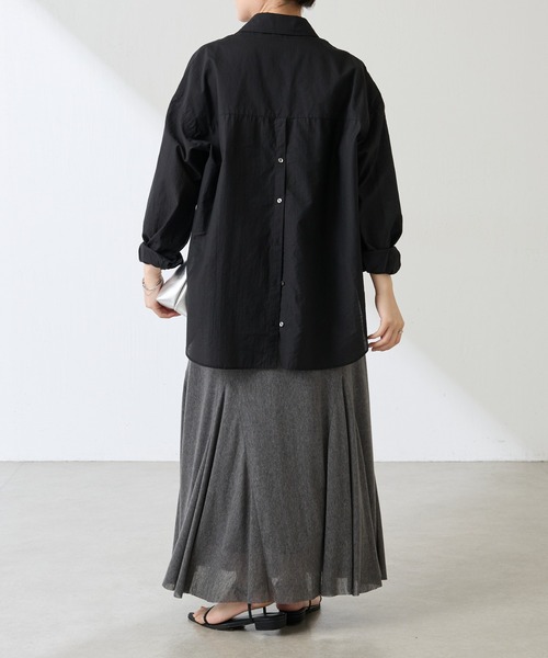 COLLAGE GALLARDAGALANTE シアーシャツ COLLAGE GALLARDAGALANTE セットアップ 開襟シアーシャツ