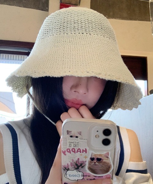 LACーVERT 帽子 ハット デザインレースハット レディース