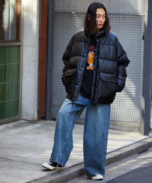 FREAK'S STORE（フリークスストア） レザーブルゾン MEDIUM ブラック