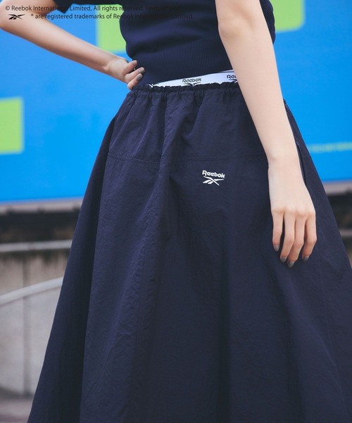 Reebok（リーボック） スカート 「Reebok」VIS別注ロゴベルトフレアー