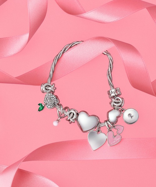 Pandora スウェーデン限定チャーム シルバー ハート 【新品・正規品】ボックス・ショッパー付 PANDORA(パンドラ
