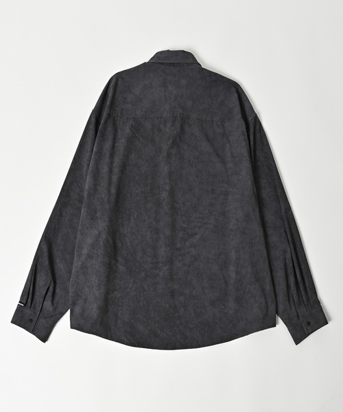 ブラウス シャツ 「ADAMPATEK/アダムパテック」uneven dyeing  shirt  むら染めプリントシャツ レディース メンズ ADAM PATEK シャツ 「ADAMPATEK/アダムパテック」uneven dyeing