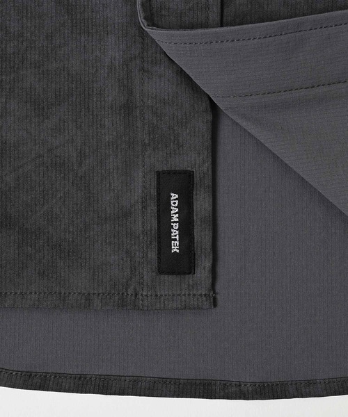 ブラウス シャツ 「ADAMPATEK/アダムパテック」uneven dyeing  shirt  むら染めプリントシャツ レディース メンズ ADAM PATEK シャツ 「ADAMPATEK/アダムパテック」uneven dyeing