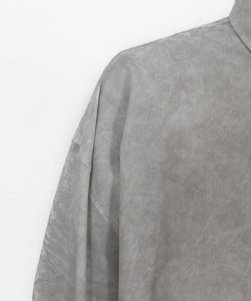 ブラウス シャツ 「ADAMPATEK/アダムパテック」uneven dyeing  shirt  むら染めプリントシャツ レディース メンズ ADAM PATEK シャツ 「ADAMPATEK/アダムパテック」uneven dyeing