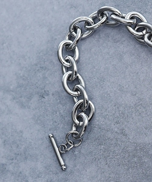 ARROWM アレルギー対応 ブレスレット オーバルチェーンマンテル