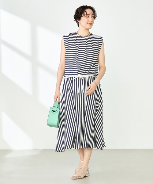 ebure ストライプ フレアスカート 楽天市場】【中古】美品 ebure エブール ストライプ柄 マキシ丈