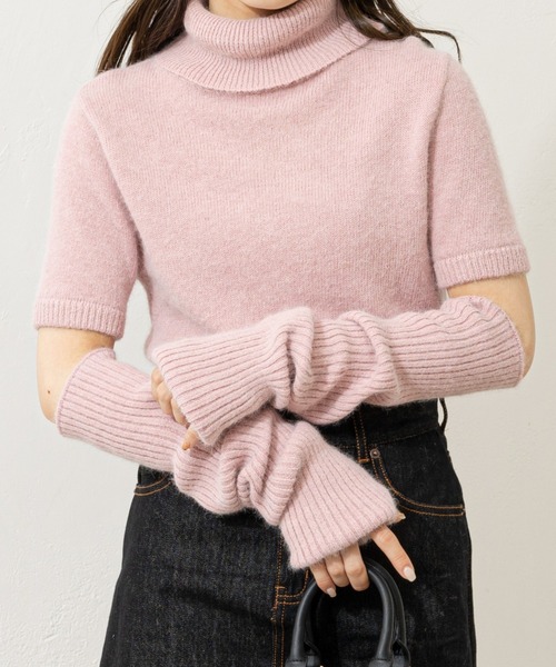 Chico（チコ） タートルネックニット FREE ピンク レディース