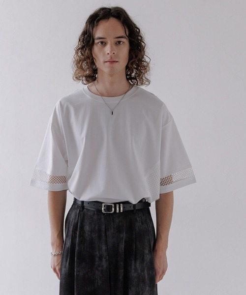 OVERメッシュカットプルオーバー(HARE) HARE tシャツ OVERメッシュカットプルオーバー(HARE) メンズ