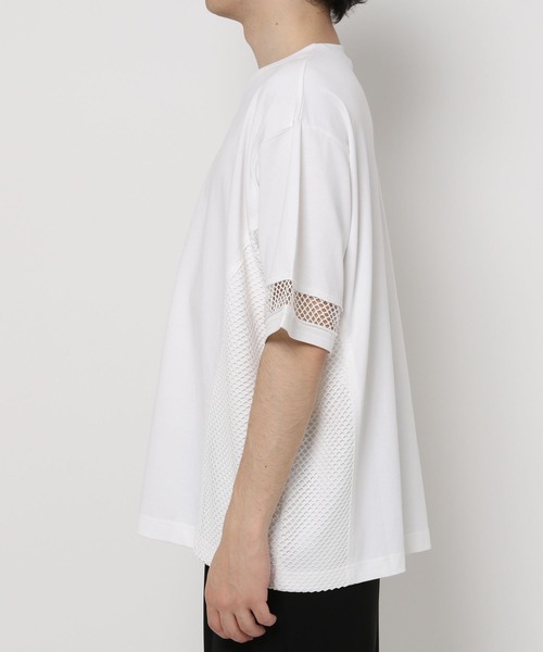 HARE tシャツ メッシュキリカエカットソー(HARE) メンズ