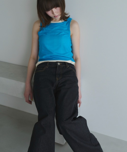 haeklowwaistwidedenimpantsローウエストデニム haek ジーンズ デニム デニムパンツ low waist wide denim pants