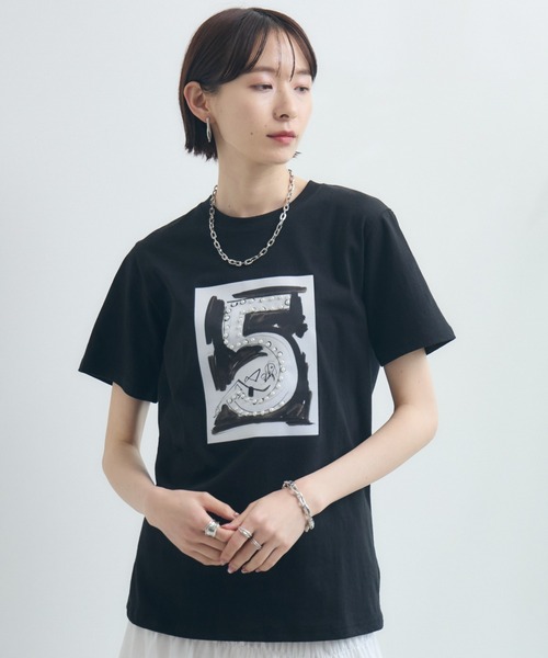 tシャツ TRANOI  5デコレーションTシャツ レディース