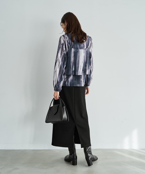 STYLE DELI（スタイルデリ） ブラウス シャツ 重ね着キャミセット水彩