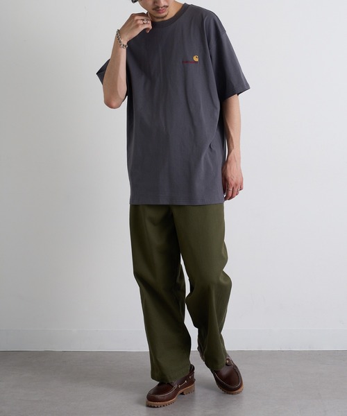★ドイツ発/送関込*Carhartt*新作*SCRIPTロゴ刺繍Tシャツ/BL★ Carhartt WIP tシャツ 「Carhartt WIP」Script SS TEE i029956