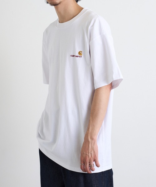 Tシャツ・カットソー CARHARTT WIP Men T-shirt White I029956 02XX American Script T-shirt CARHARTT WIP Men Tg. S I029956 02XX