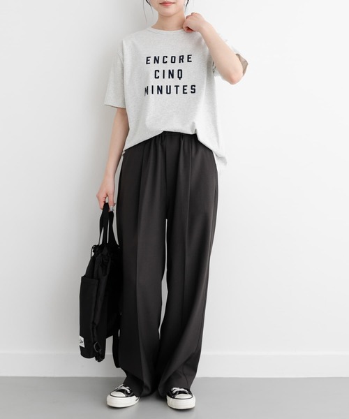 FORK&SPOON パンツ FORK＆SPOON ウエストギャザーイージーパンツ