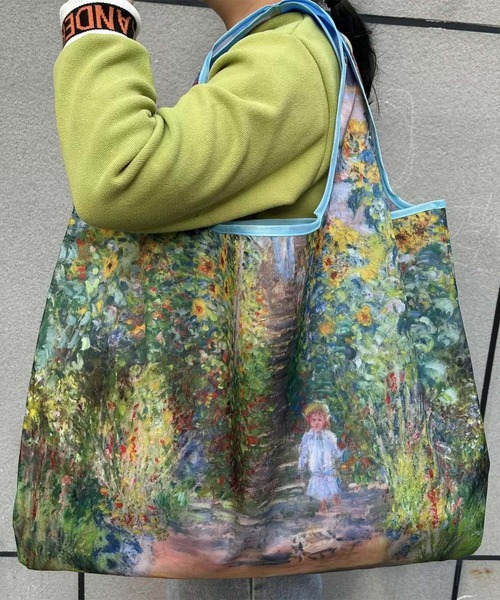 LOWO エコバッグ 絵画モチーフビッグトートバッグ : ZOZOTOWN Yahoo!店