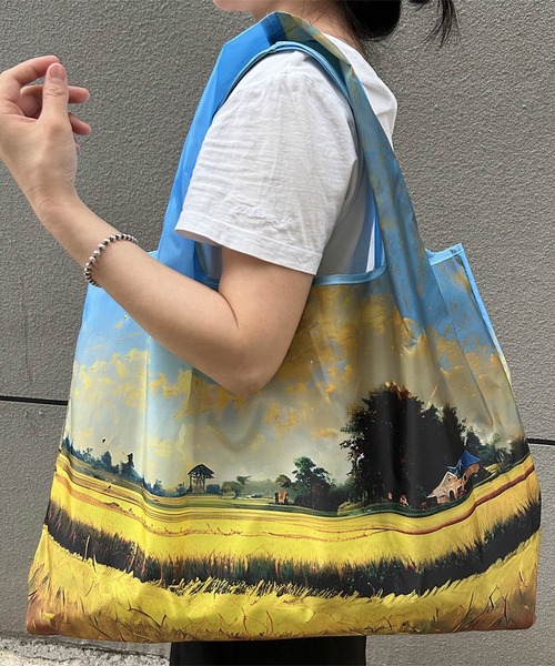 LOWO エコバッグ 絵画モチーフビッグトートバッグ : ZOZOTOWN Yahoo!店