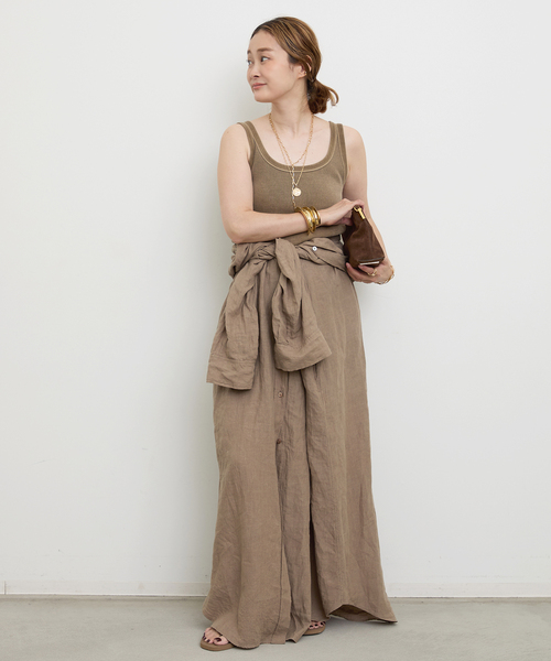 Deuxieme Classe ワンピース LInen シャツドレス : ZOZOTOWN