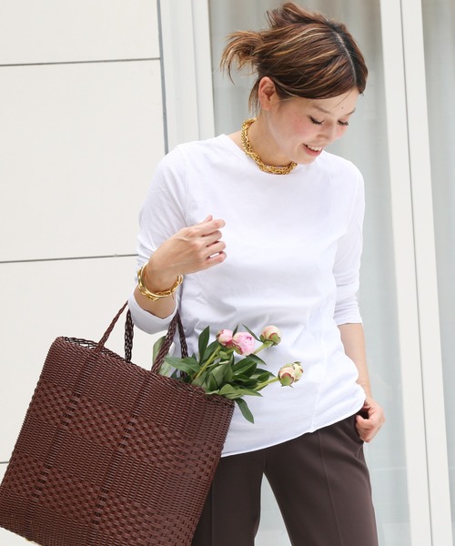 「Deuxieme Classe」 長袖カットソー - ベージュ レディース