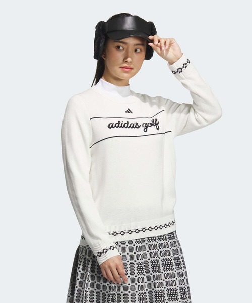 adidas golfセーター・スカートセット adidas（アディダス） ニット セーター トラディショナルパターン