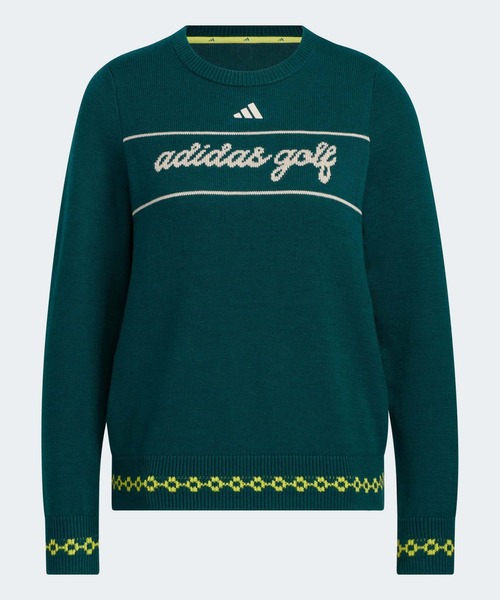 アディダス 珍品 デサント ニット トレーナー セーター ジャージ ゴルフ 常田 adidas - アディダス 珍品 デサント ニット トレーナー セーター