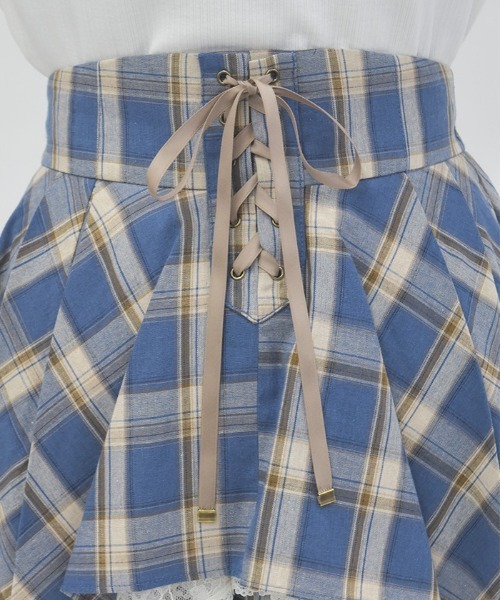 axes femme（アクシーズ ファム） スカート チェック柄レースフリル