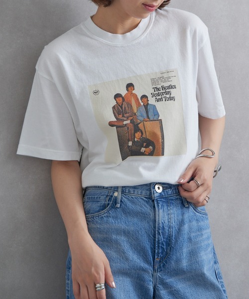 tシャツ 「THE FINAL VIEW」The Beatles / ビートルズ ピグメント プリントTシャツ レディース メンズ