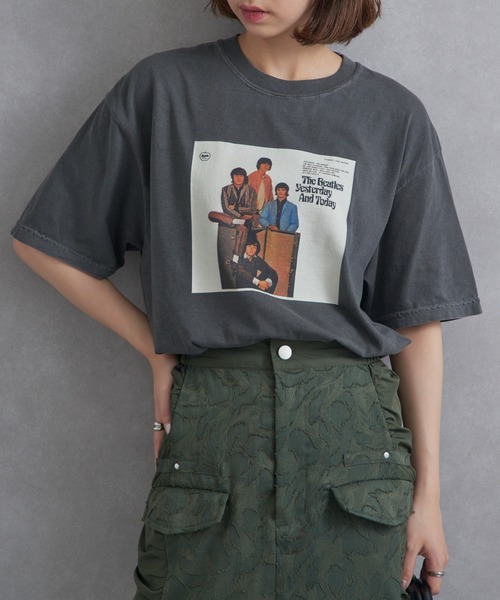 tシャツ 「THE FINAL VIEW」The Beatles / ビートルズ ピグメント プリントTシャツ レディース メンズ THE FINAL VIEW tシャツ 「THE VIEW」The Beatles / ビートルズ