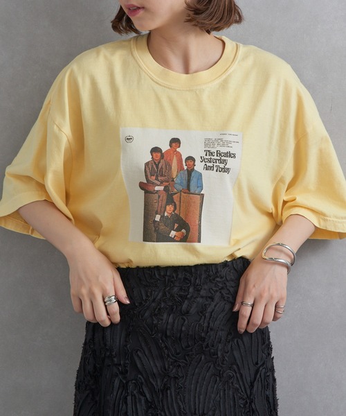tシャツ 「THE FINAL VIEW」The Beatles / ビートルズ ピグメント プリントTシャツ レディース メンズ THE FINAL VIEW tシャツ 「THE VIEW」The Beatles / ビートルズ
