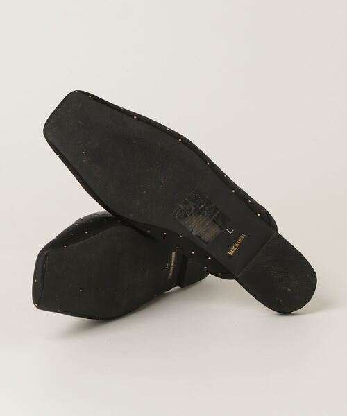 「EVOL」 ドット柄フラットサンダル L ブラック レディース_画像3