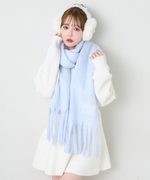 one after another NICE CLAUP 耳当て イヤーマフ 刺繍入りムートン