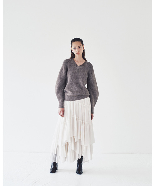 CASA FLINE（カーサフライン） フリルスカート FREE ホワイト