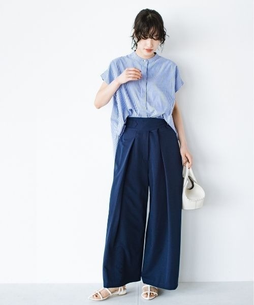 「ANNA LUNA」 半袖ブラウス MEDIUM ベージュ レディース_画像3