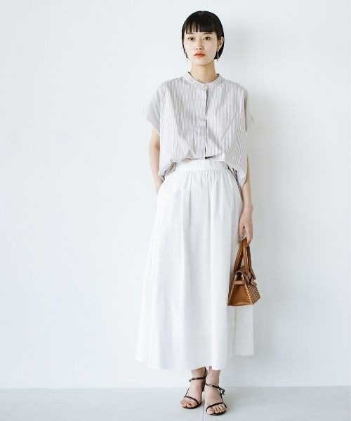 「ANNA LUNA」 半袖ブラウス MEDIUM ベージュ レディース_画像5