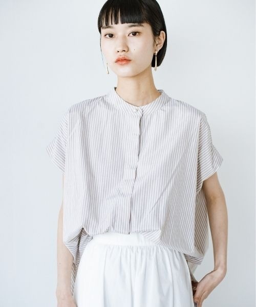 「ANNA LUNA」 半袖ブラウス MEDIUM ベージュ レディース_画像6