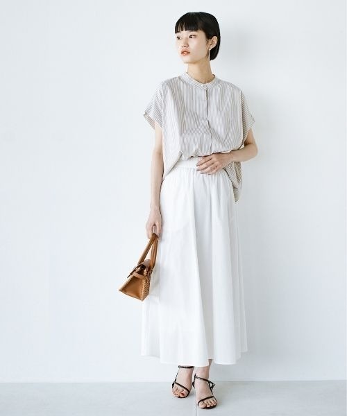 「ANNA LUNA」 半袖ブラウス MEDIUM ベージュ レディース_画像7