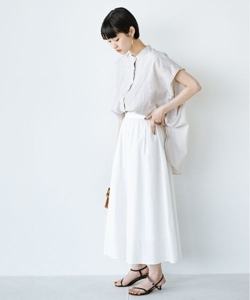 「ANNA LUNA」 半袖ブラウス MEDIUM ベージュ レディース_画像8