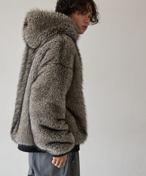 PBLIM ブルゾン アウター 「UNISEX」ファーフードブルゾン レディース