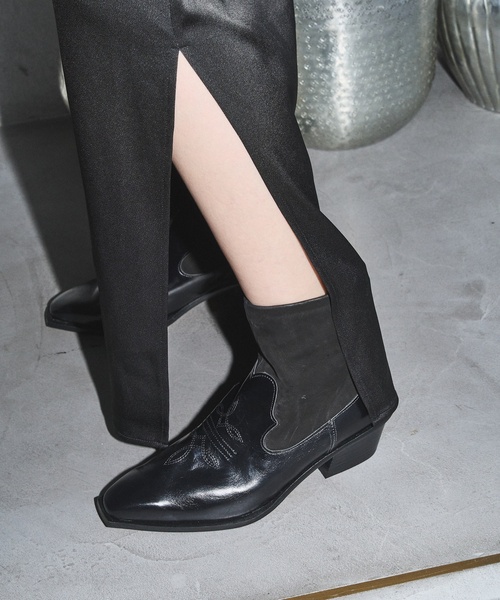 Le Talon GRISE（ル タロン グリーズ） ブーツ GRISE LEATHER WESTERN